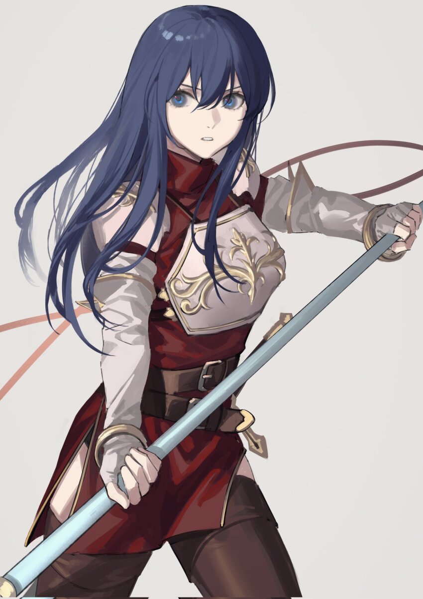 1girl, armor, blue_eyes, blue_hair, breastplate, caeda_(fire_emblem), corrupted_twitter_file, elbow_gloves