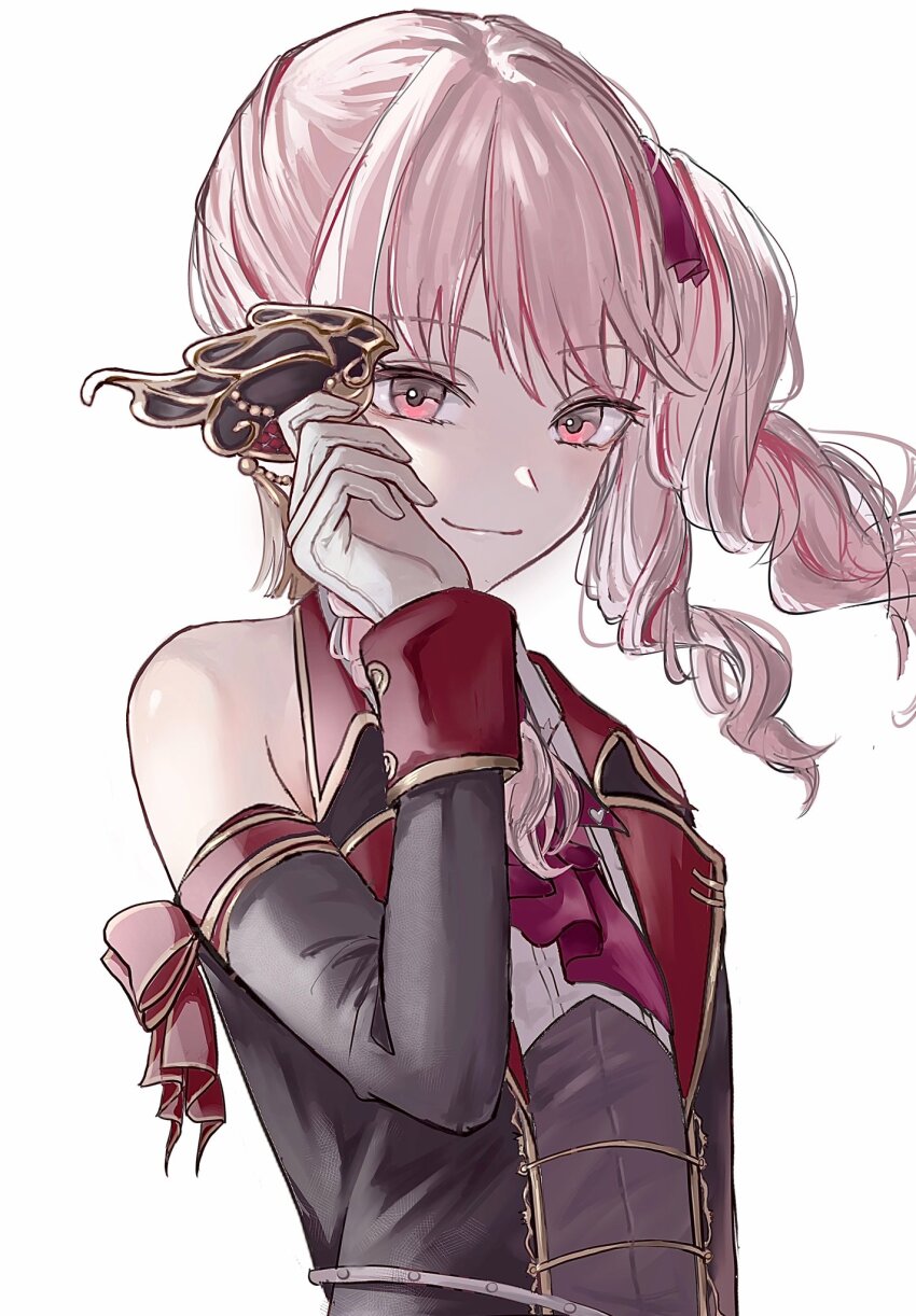 1other, akiyama_mizuki, amuko08, androgynous, closed_mouth, commentary_request, detached_sleeves, gloves