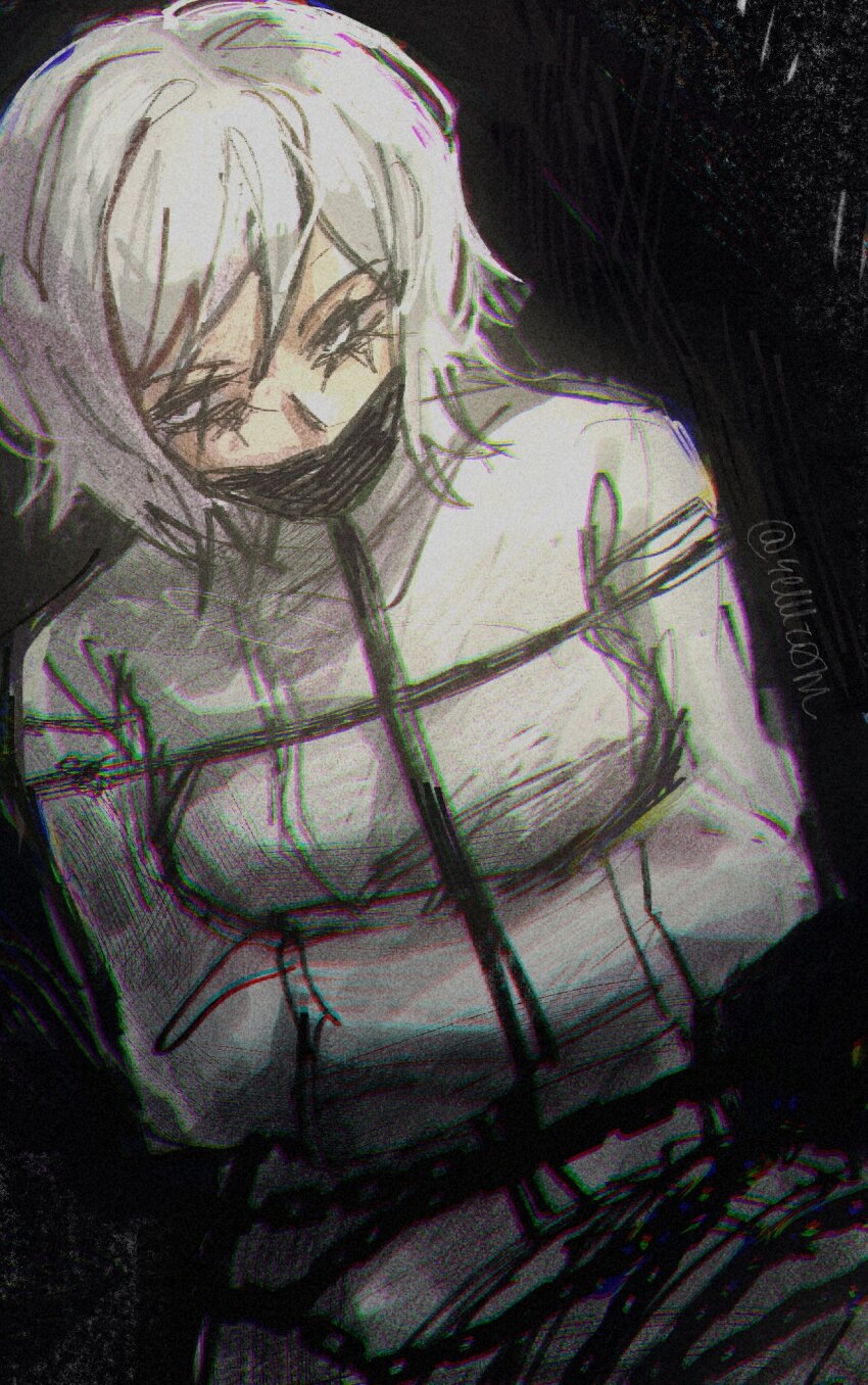 blue_eyes, cosplay, e.g.o_(project_moon), faust_(project_moon), forsaken_murder, forsaken_murder_(cosplay), forsaken_murderer, highres