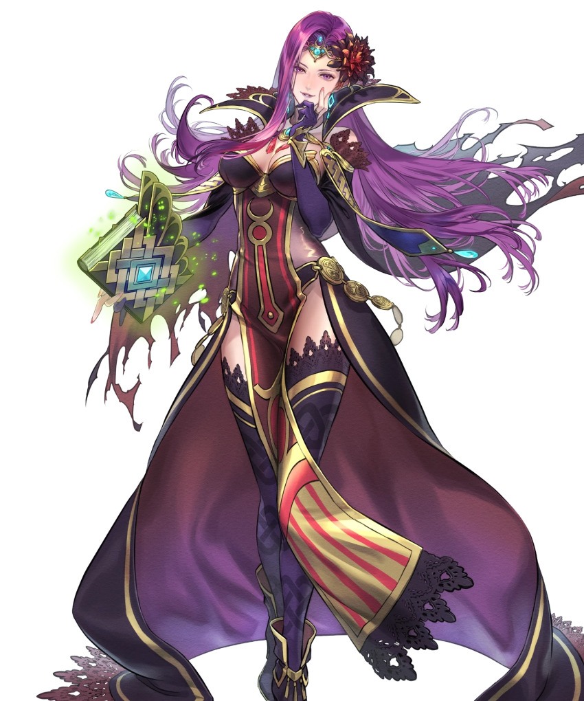 1girl, alternate_costume, ankle_boots, book, boots, breasts, cape, capelet