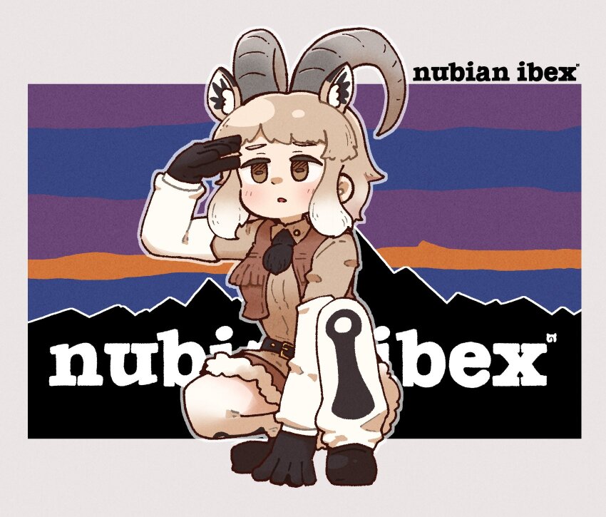 1girl, animal_ears, belt, black_belt, black_footwear, black_gloves, blush, brown_eyes