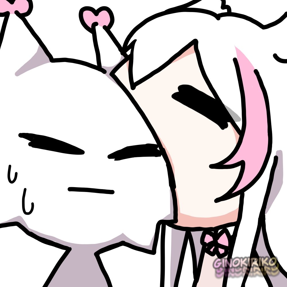 1girl, bow, bowtie, demon_girl, ginokiriko, head_wings, hyuni_(character), hyunite, indie_virtual_youtuber, multicolored_hair, original, owl_ears, owl_girl, pink_eyes, pink_hair, school_uniform, tail, two-tone_hair, white_hair, wings