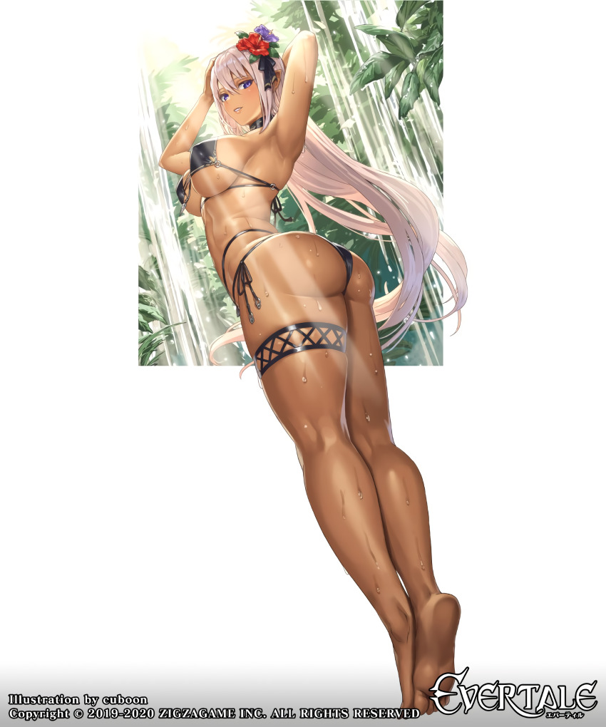 1girl, 20s, absurdres, arm_behind_head, armpits, arms_behind_head, arms_up, artist_name