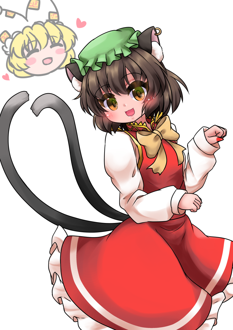 2girls, :d, animal_ear_fluff, animal_ear_piercing, animal_ears, blonde_hair, blush, blush_stickers