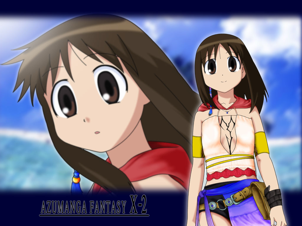 1girl, azufan, azumanga_daiou, black_shorts, brown_eyes, brown_hair, cosplay, crossover