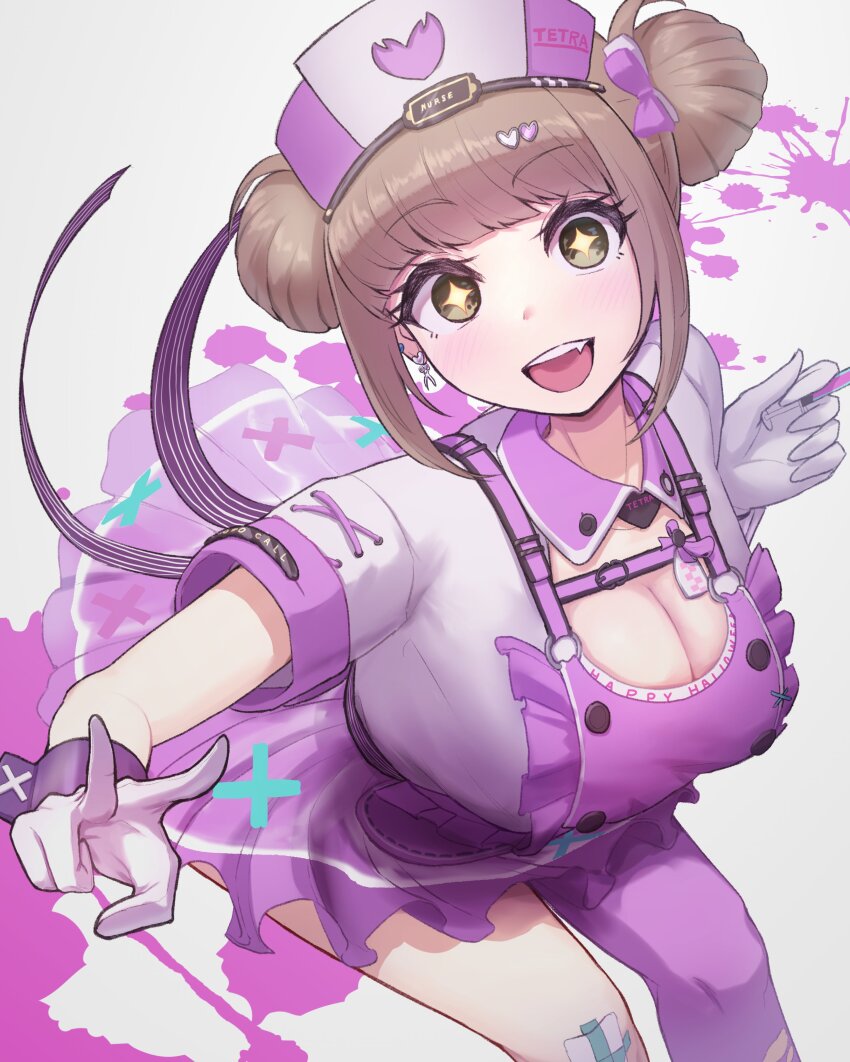 +_+, 1girl, absurdres, apron, asymmetrical_legwear, bandaid, bandaid_on_knee, bandaid_on_leg