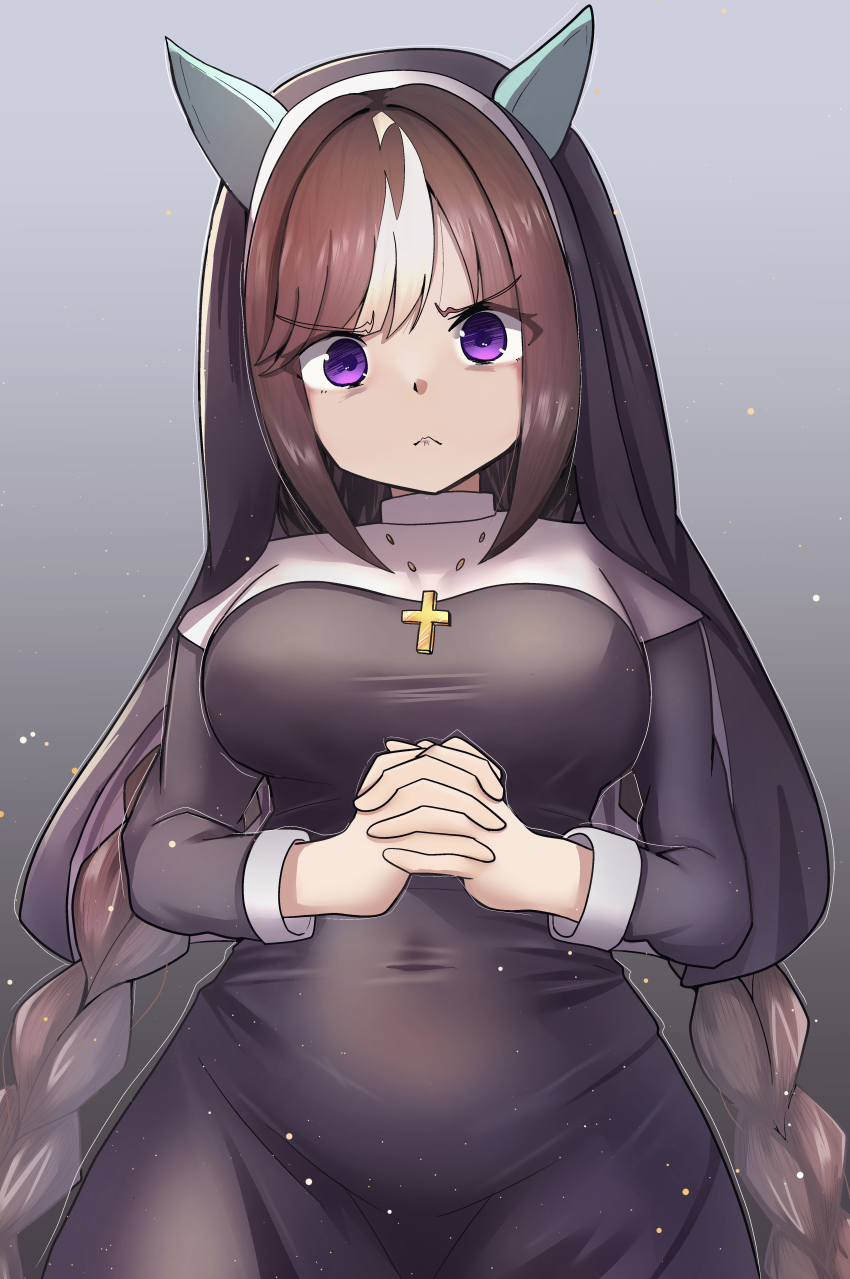 1girl, :<, absurdres, alternate_costume, angry, animal_ears, black_hair, blush