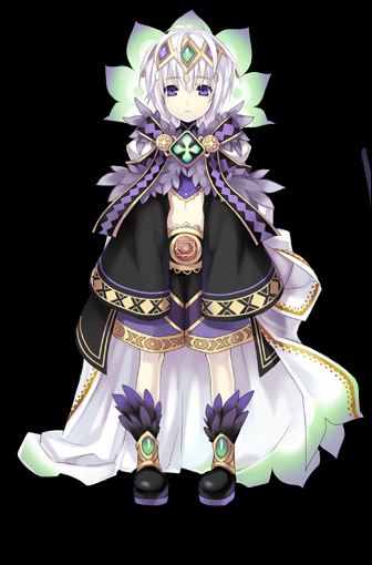 1boy, black_background, boots, brooch, cape, child, circlet, crop_top, cross_edge, forehead_jewel, full_body, jewelry, long_sleeves, male_focus, midriff, official_art, purple_eyes, ribbon, short_hair, shorts, simple_background, solo, standing, transparent_background, tsunako, vivi_(cross_edge), white_hair, wide_sleeves