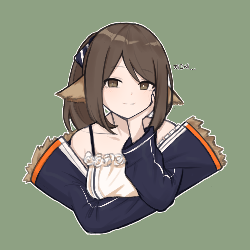 10_(xknn5488), 1girl, animal_ears, arknights, arm_under_breasts, blue_bow, blue_jacket, bow