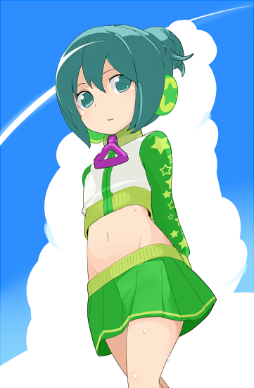 1girl, alternate_hair_length_(shorter), alternate_hairstyle, aqua_eyes, aqua_hair, bad_id, bad_pixiv_id, child