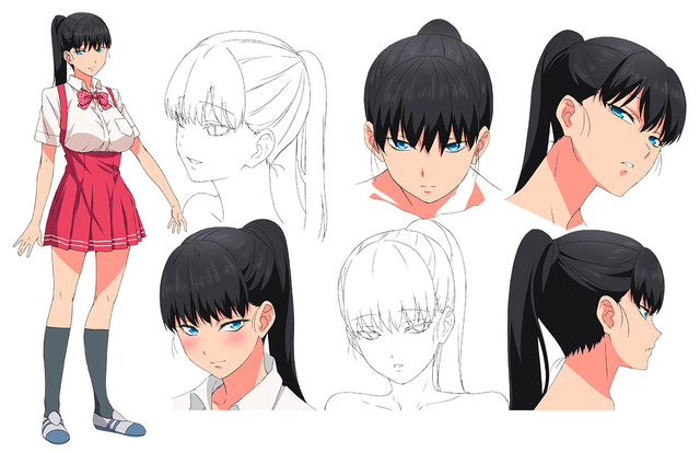 1girl, official_art, reference_sheet, shuumatsu_no_harem, toudou_akira_(shuumatsu_no_harem), worlds_end_harem