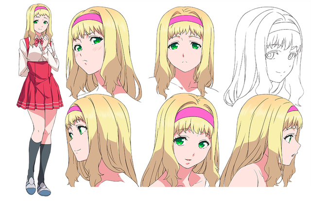 1girl, ichijou_natsu, official_art, reference_sheet, shuumatsu_no_harem, tagme, worlds_end_harem