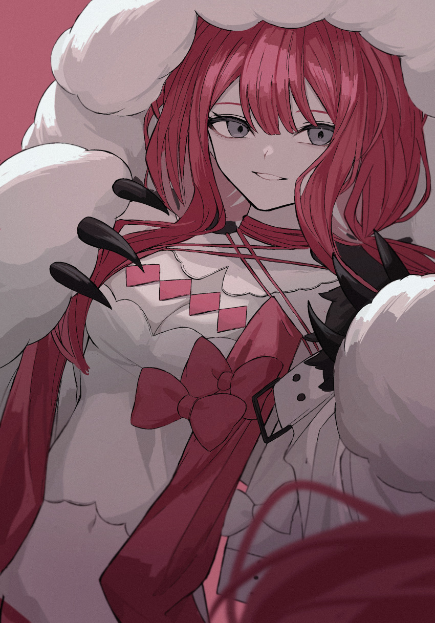 1girl, absurdres, baobhan_sith_(fate), baobhan_sith_(swimsuit_pretender)_(first_ascension)_(fate), bow, breasts, character_hood, cleavage