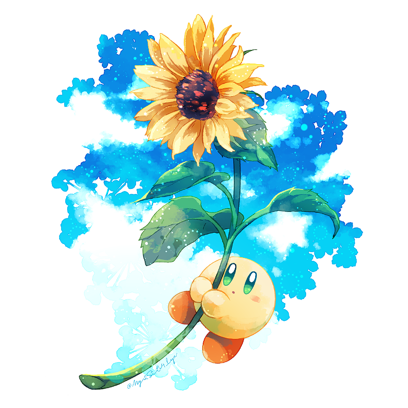 :o, artist_name, blue_sky, blush, blush_stickers, circle, closed_mouth, cloud