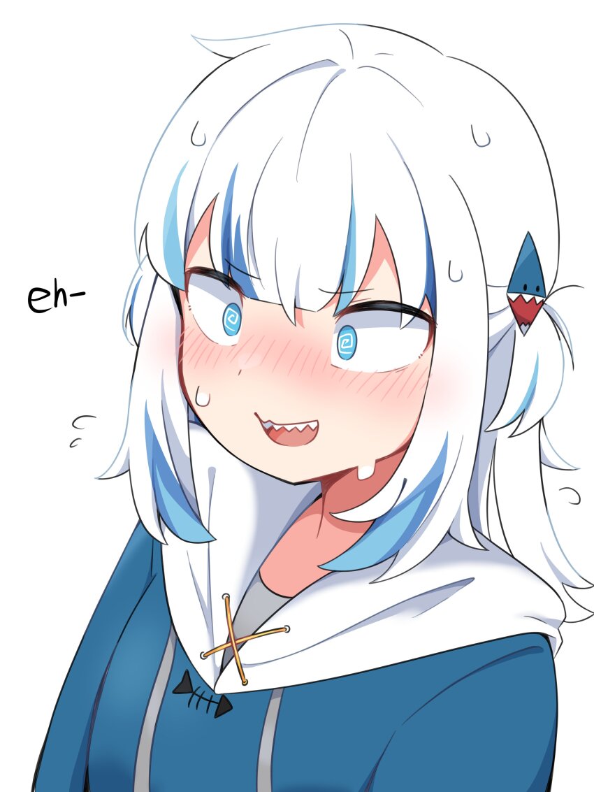 1girl, :d, @_@, ^^^, absurdres, animal_costume, animal_hood, blue_eyes