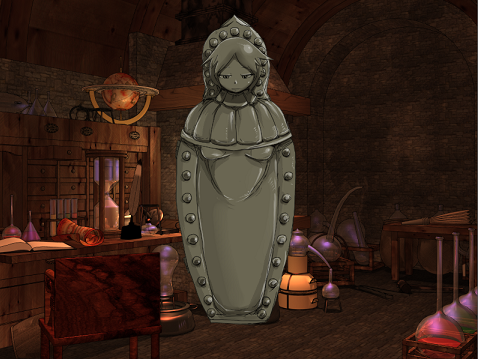 iron_maiden, iron_maiden_(mon-musu_quest!), lowres, mon-musu_quest!, monster_girl, setouchi_(blackse), tagme