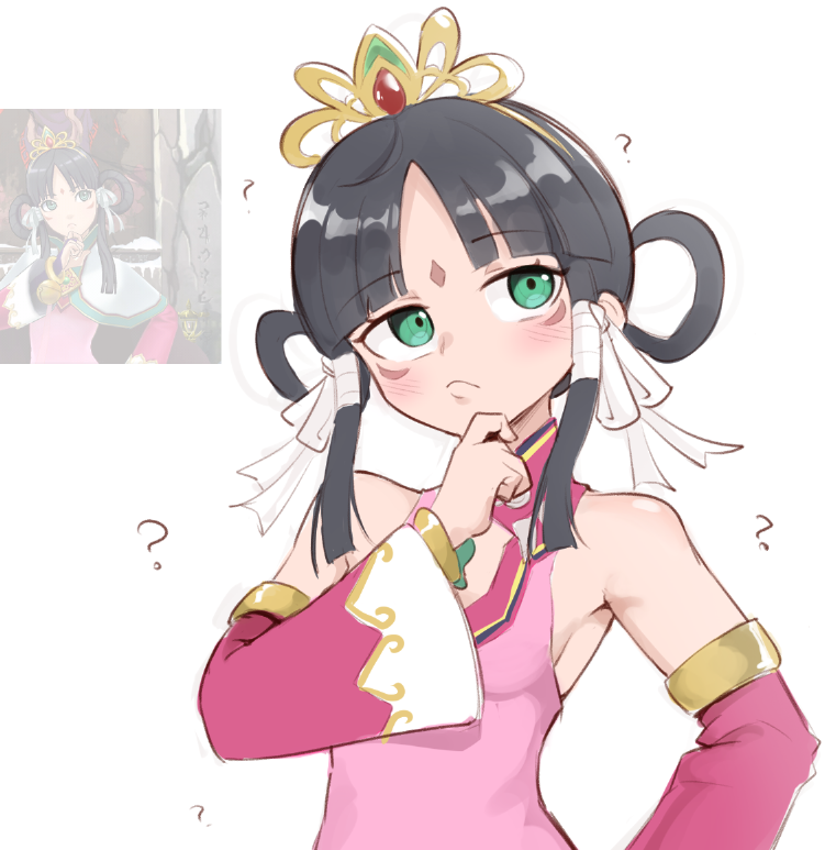 1girl, ace_attorney, black_hair, dress, facial_mark, forehead_mark, phoenix_wright:_ace_attorney, phoenix_wright:_ace_attorney_-_dual_destinies