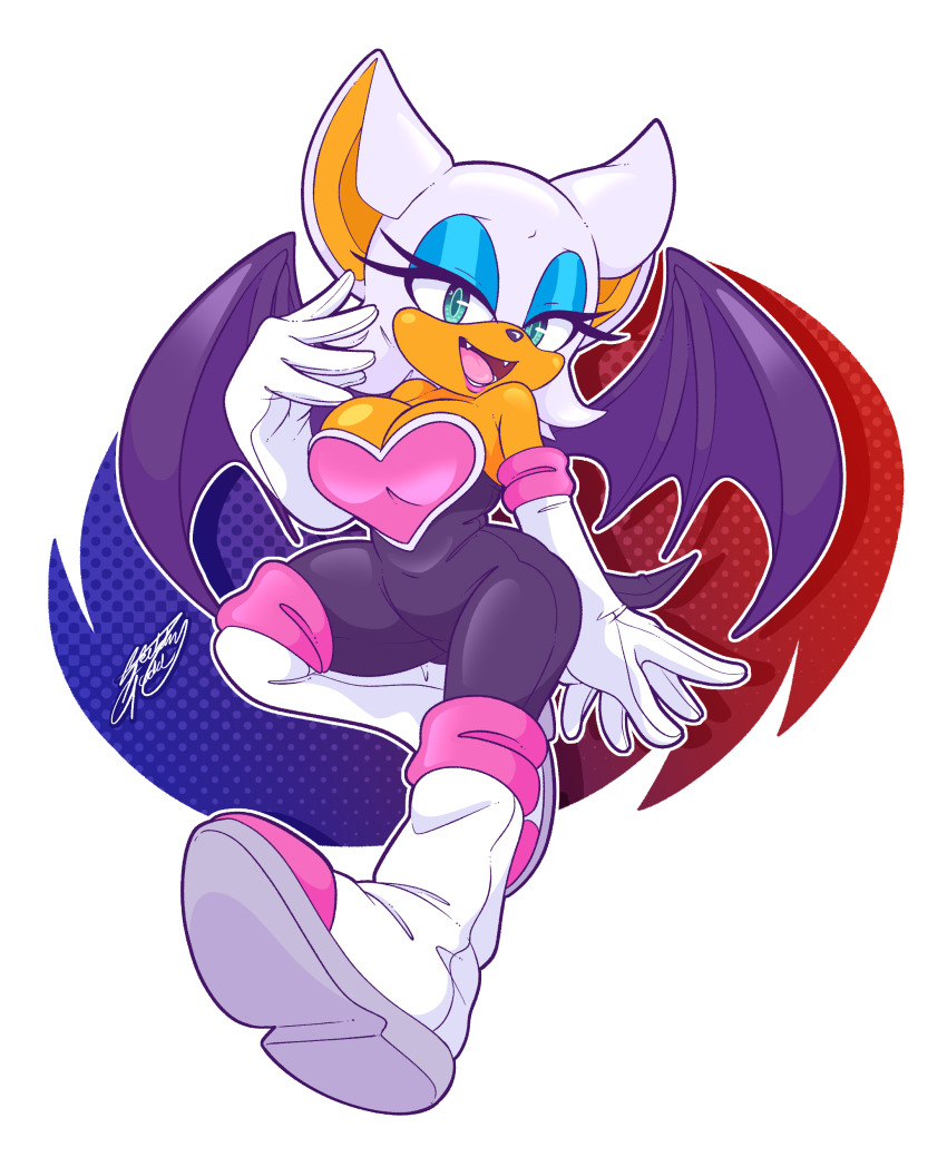 1girl, absurdres, animal_ears, bare_shoulders, bat_ears, bat_girl, bat_wings, blue_eyeshadow