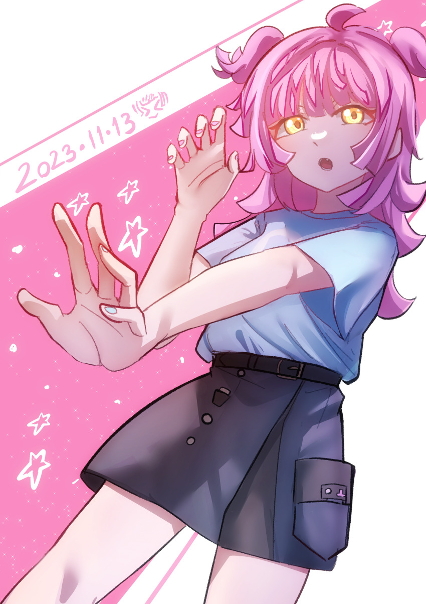 1girl, absurdres, dated, highres, looking_at_viewer, love_live!, love_live!_nijigasaki_high_school_idol_club, medium_hair