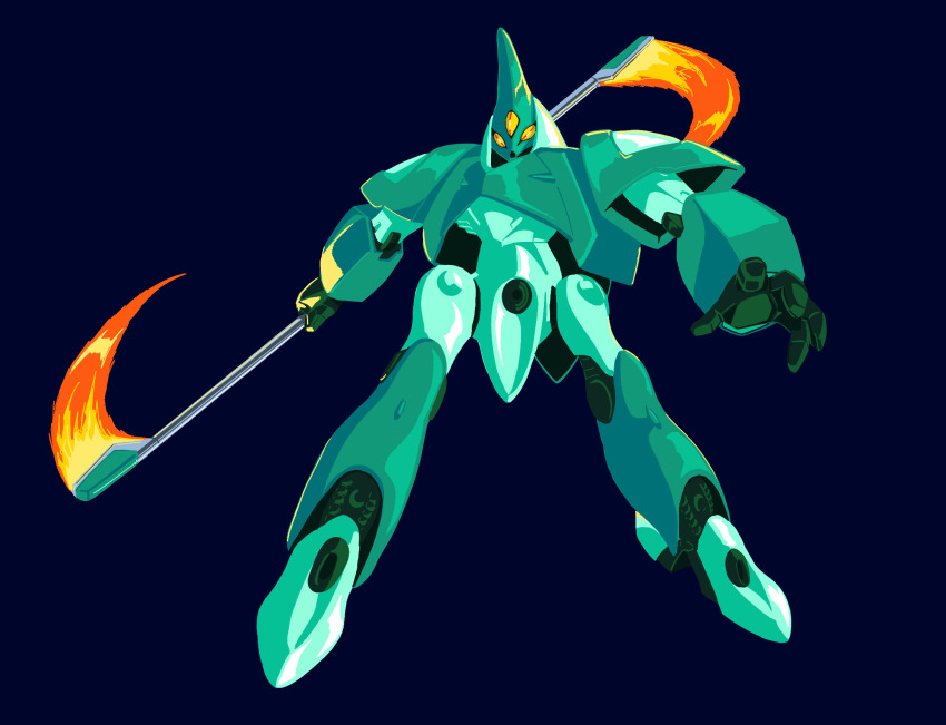 abigor, beam_scythe, commentary, energy, extra_eyes, glowing, gundam, highres