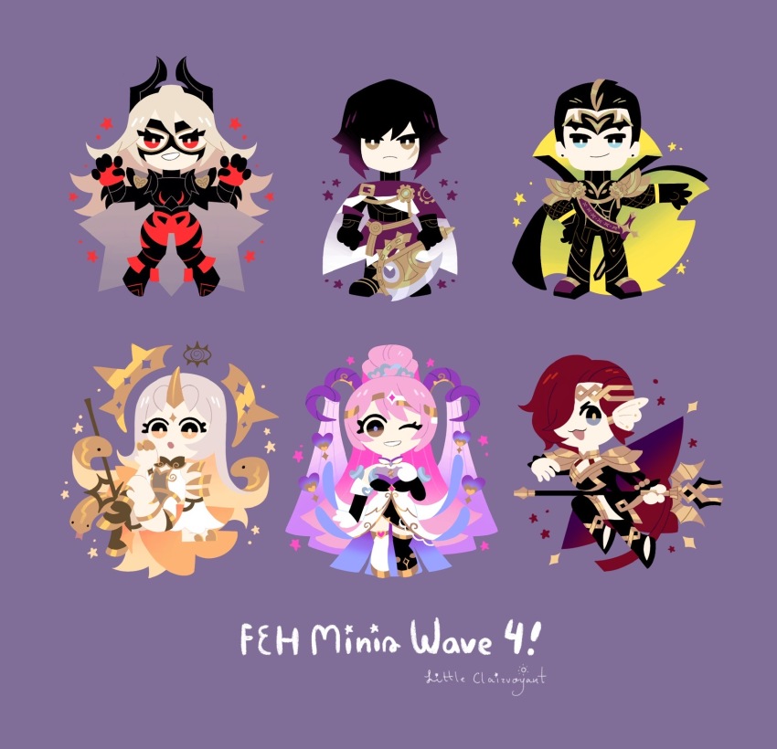 3boys, 3girls, chibi, elm_(fire_emblem), english_text, fafnir_(fire_emblem), fire_emblem, fire_emblem_heroes