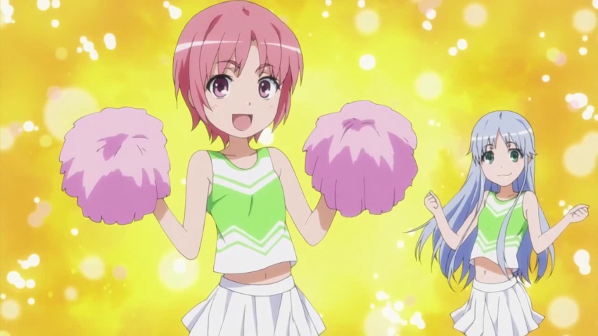 blush, cheerleader, green_eyes, habit, holder, index_(toaru_majutsu_no_index), knife, konoe_tsukuyomi