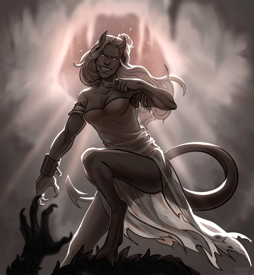 1boy, 1girl, absurdres, adsurgitvagus, bare_shoulders, biceps, bird_boy, breasts