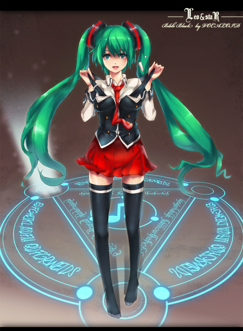 1girl, aqua_hair, bad_id, bad_pixiv_id, bible_black, blue_eyes, blush, cosplay