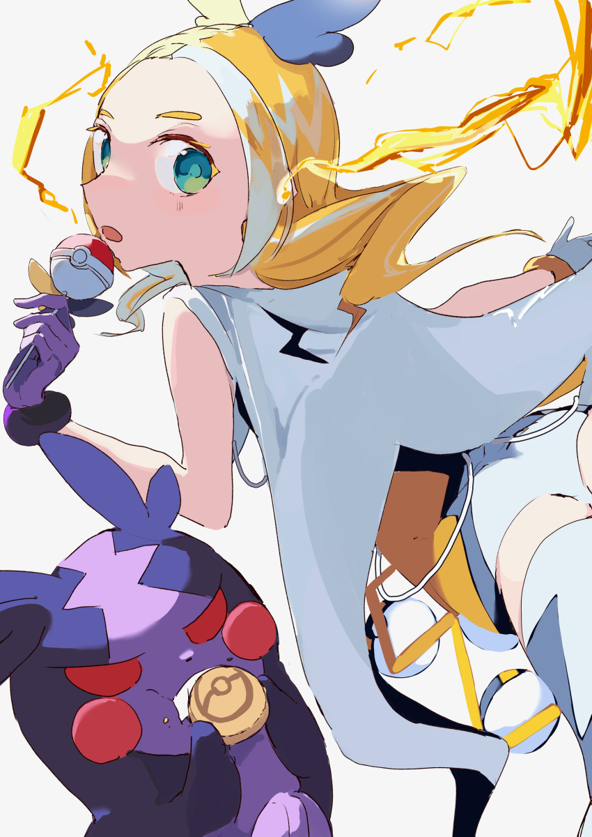 absurdres, artist_request, blonde_hair, blue_eyes, gen_8_pokemon, halloween_morpeko_kagamine_rin_(project_voltage), highres, kagamine_rin