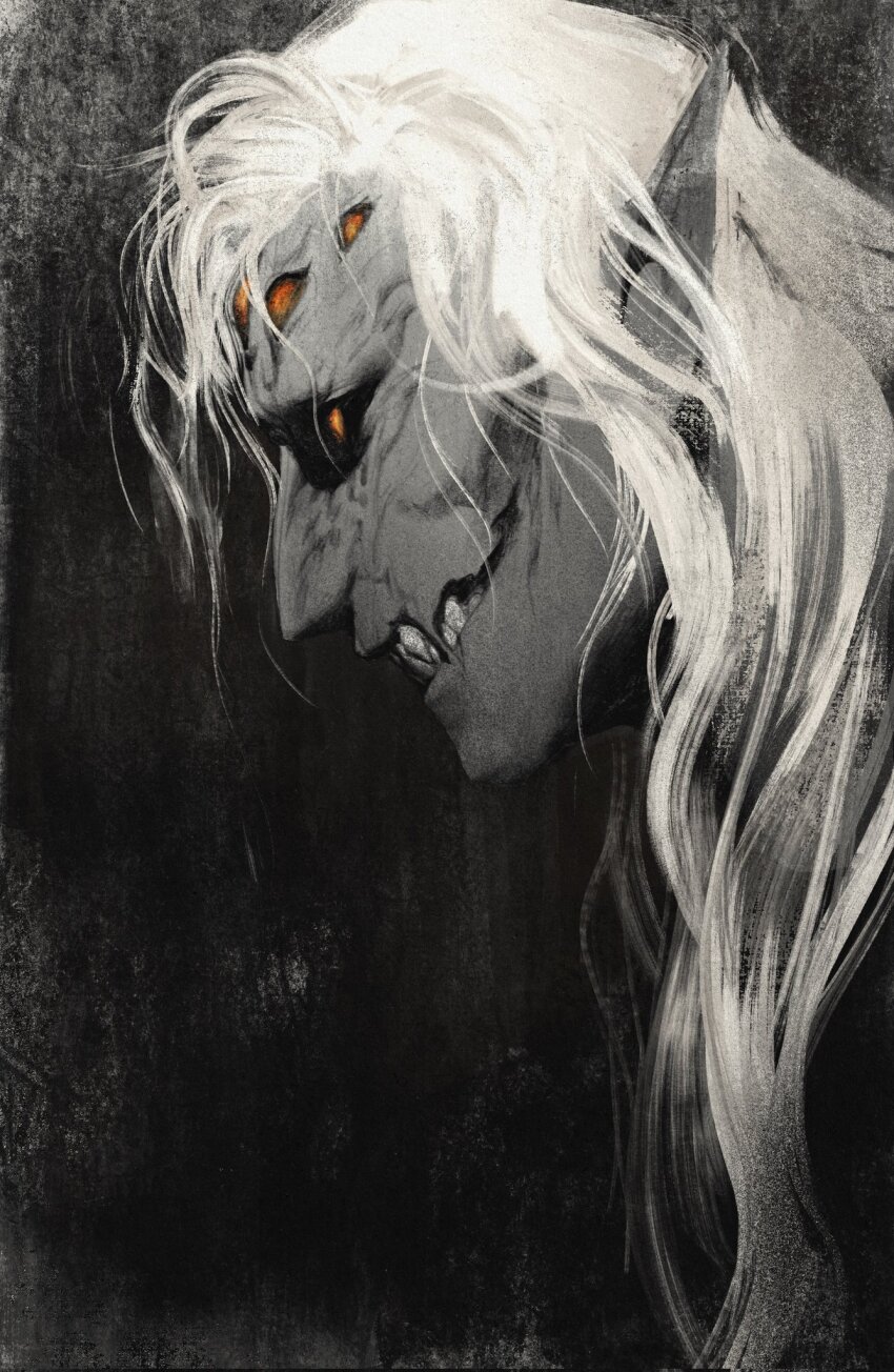 1boy, baldur's_gate, baldur's_gate_3, black_background, black_sclera, colored_sclera, commentary, extra_eyes