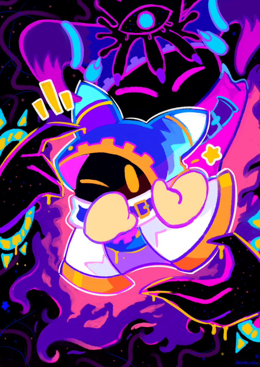 absurdres, crown, disembodied_hand, dual_persona, gloves, highres, homriette, horns