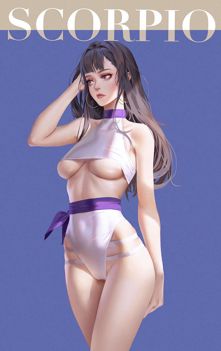 1girl, black_hair, breasts, cameltoe, covered_navel, earrings, english_text, from_side