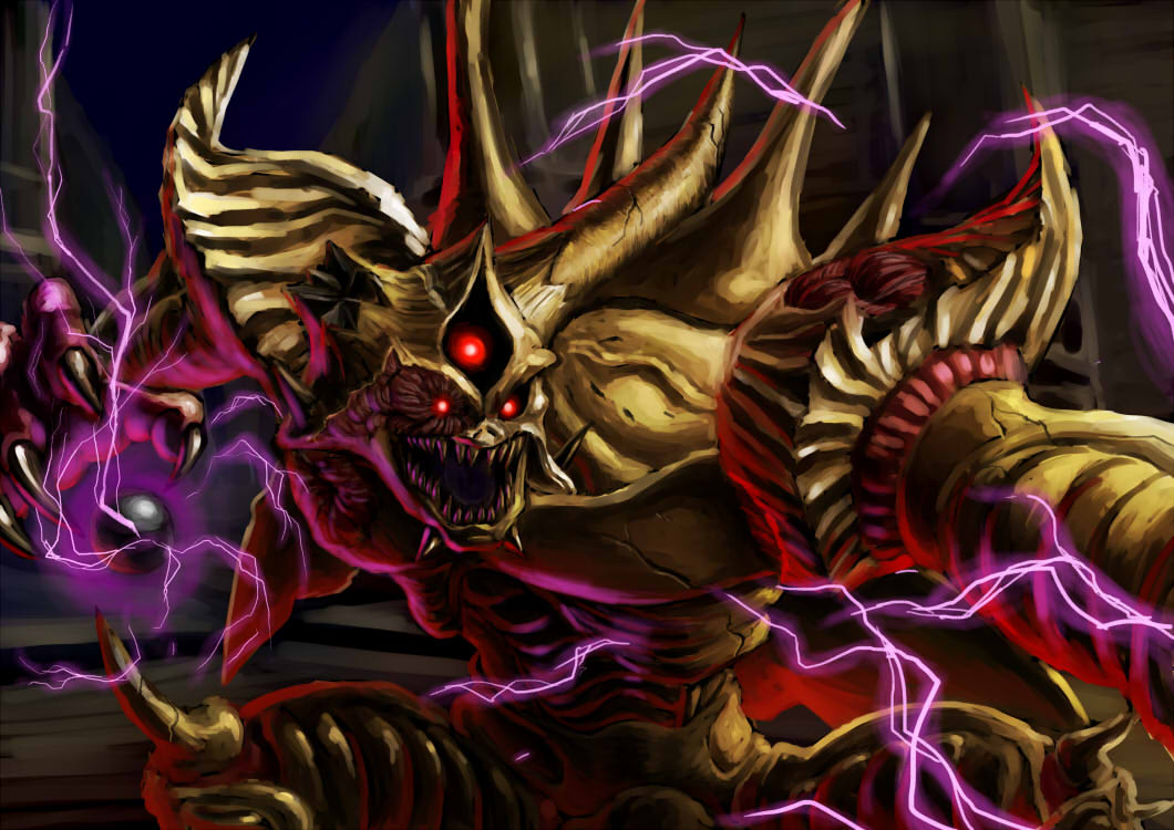 claws, dragon_quest, dragon_quest_x, estark, extra_eyes, horns, injury, kaosu_(kaosu0905)