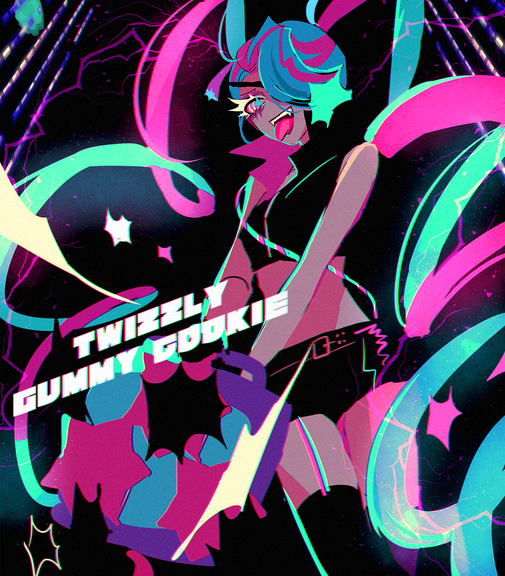 1girl, aqua_eyes, aqua_hair, asymmetrical_hair, character_name, commentary_request, cookie_run, cookie_run:_kingdom