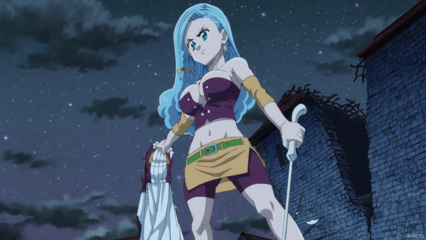 1girl, anne_(mokushiroku_no_yonkishi), blue_eyes, breasts, cleavage, highres, large_breasts, long_hair