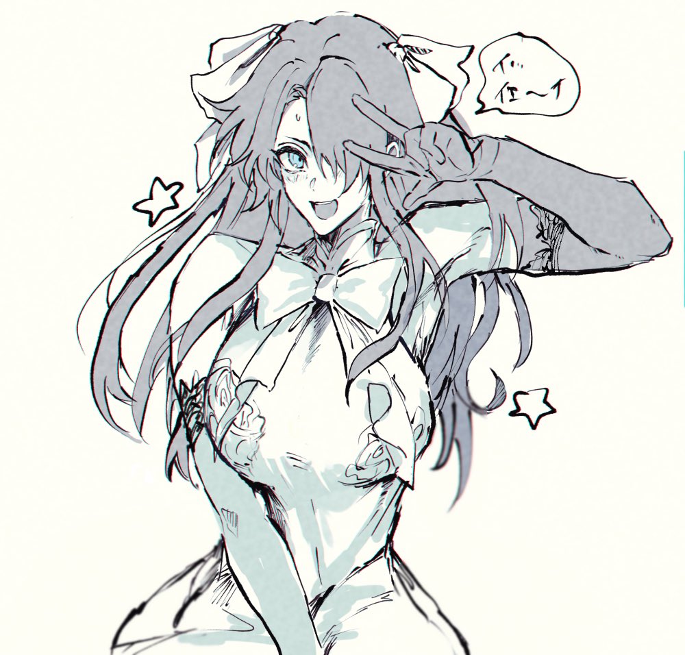 1boy, black_hair, blush, crossdressing, crossdressing_(mtf), dress, elbow_gloves, fate/grand_order