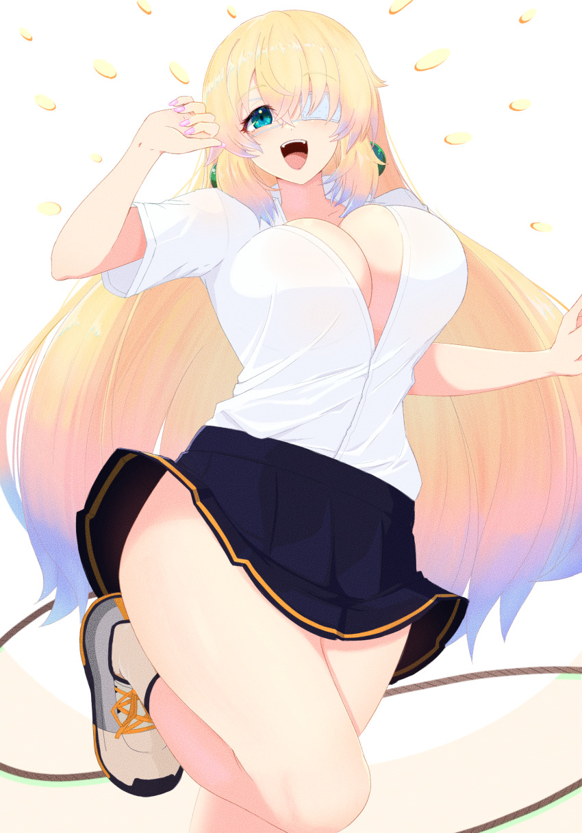 1girl, blonde_hair, bomber_girl_(1993_manga), bombergirl, breasts, cleavage, collarbone, da_(da_3939)