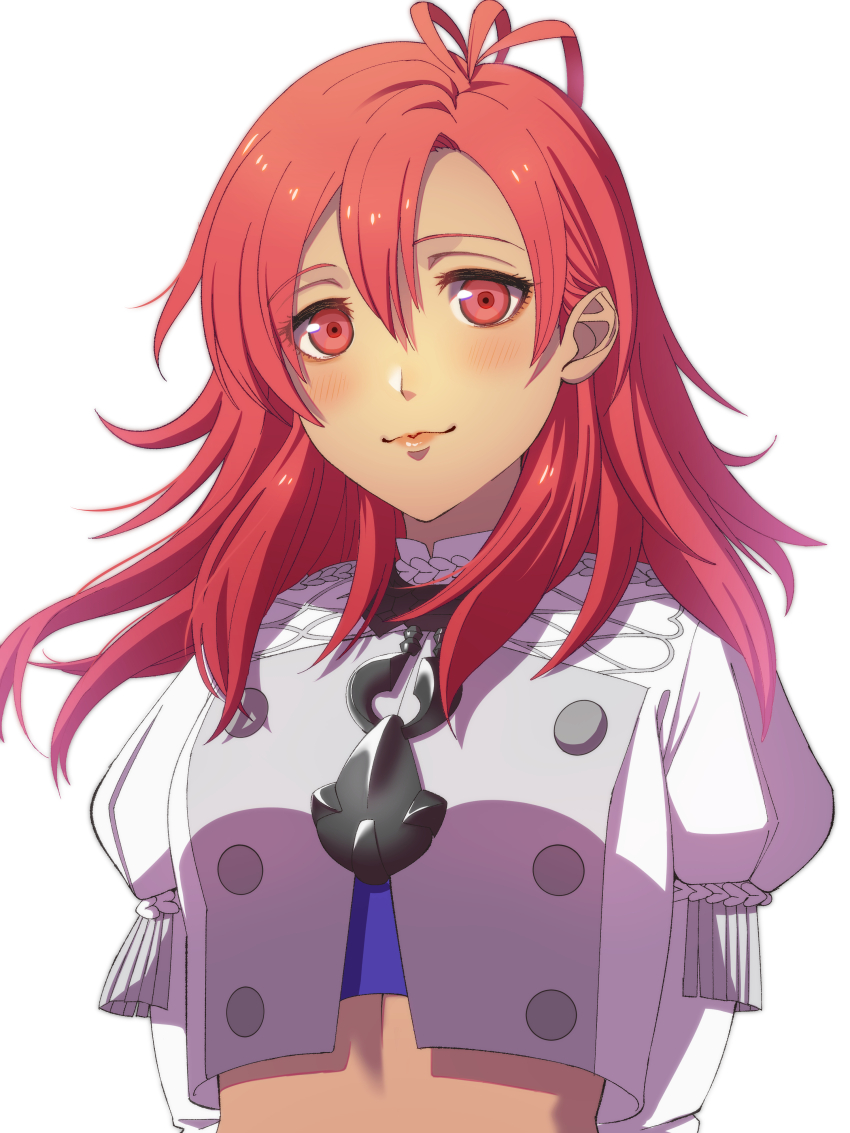 1girl, absurdres, breasts, closed_mouth, commentary_request, cropped_jacket, dark-skinned_female, dark_skin