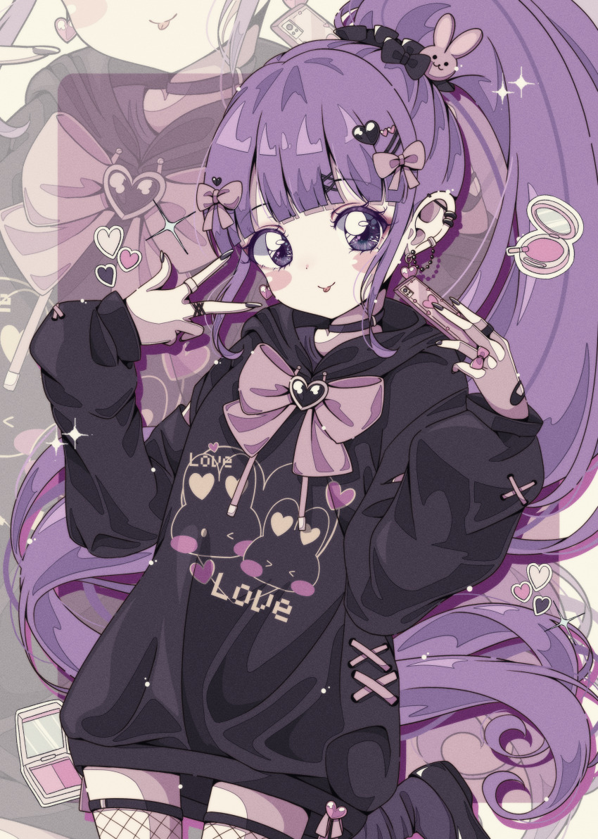 1girl, absurdres, alternate_costume, animal_print, bandaid, bandaid_on_hand, black_bow, black_choker