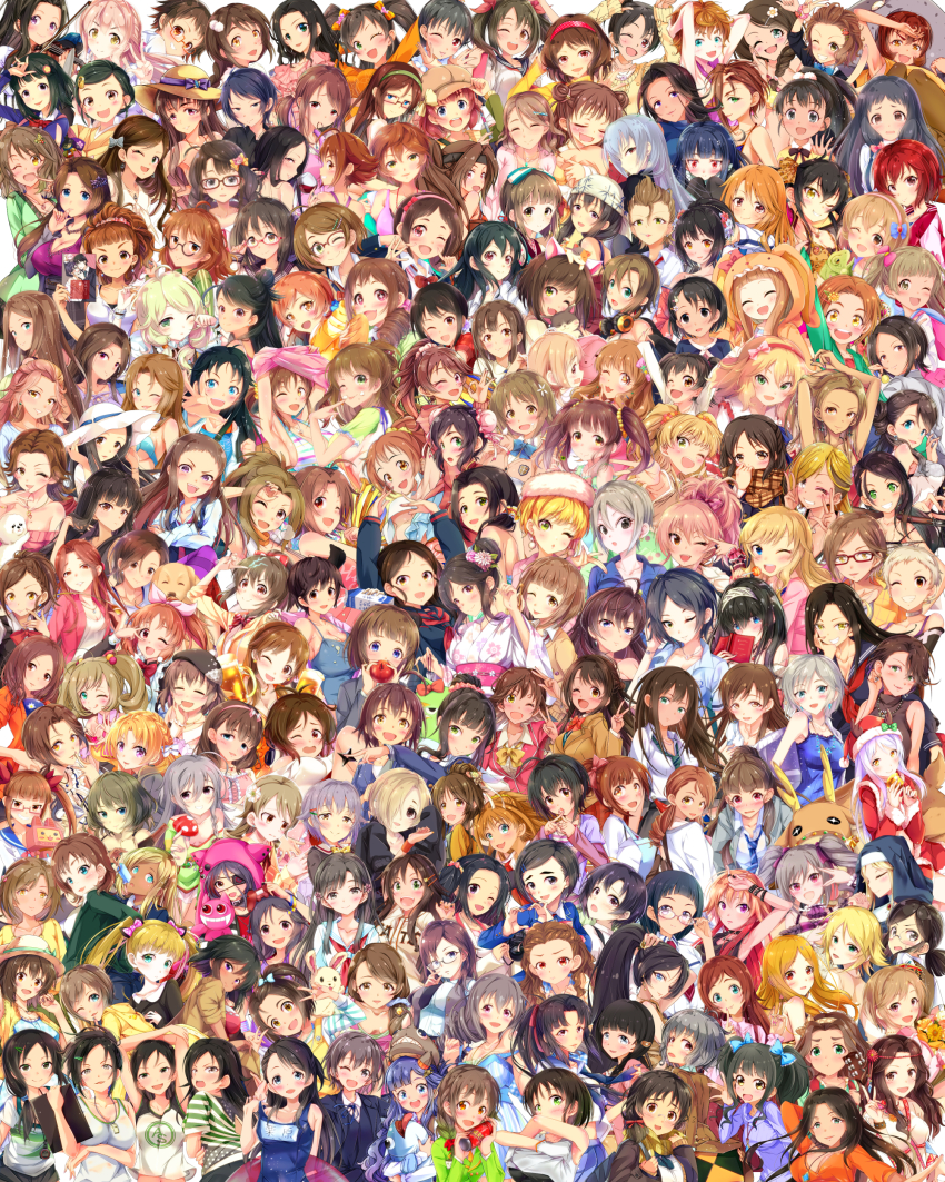 6+girls, abe_nana, absolutely_everyone, absurdres, aiba_yumi, aihara_yukino, aikawa_chinatsu, aino_nagisa