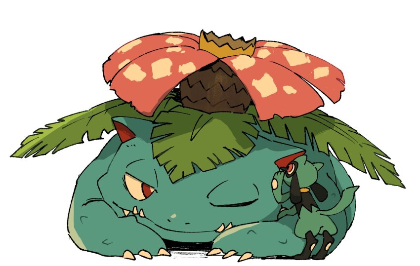 animal_focus, blue_fur, claws, closed_mouth, creature, fangs, fangs_out, full_body