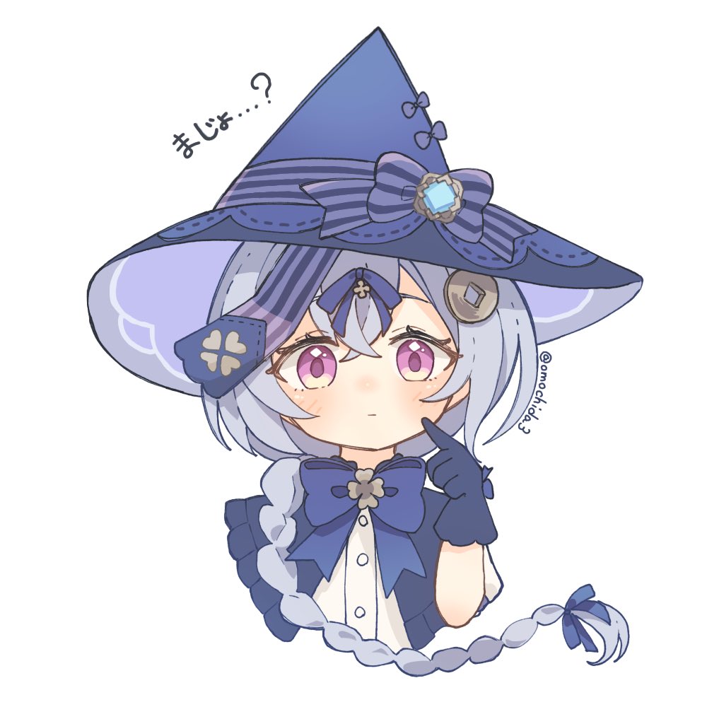 1girl, aqua_gem, artist_name, blue_bow, blue_bowtie, blush, bow, bowtie