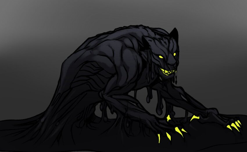 1boy, alternate_form, animal_ears, black_hair, black_liquid, cat, cat_boy, cat_ears