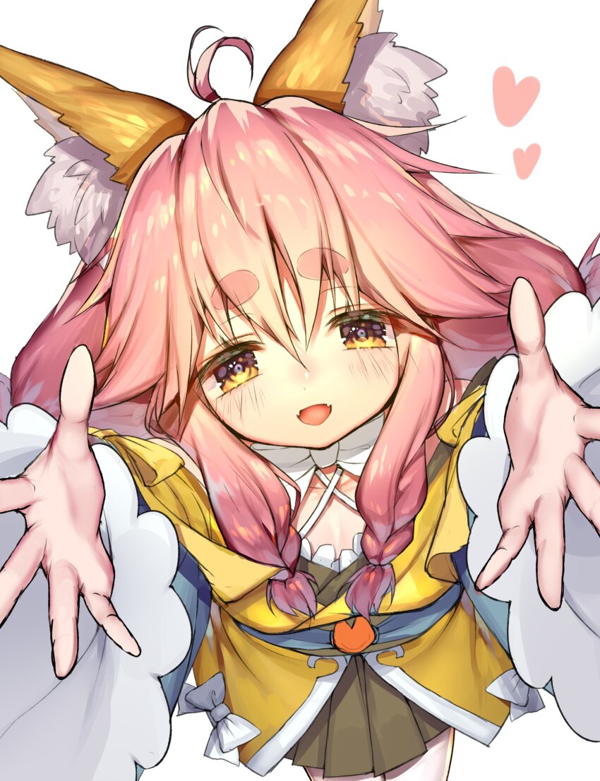 1girl, absurdres, ahoge, animal_ear_fluff, animal_ears, bare_shoulders, bow, braid