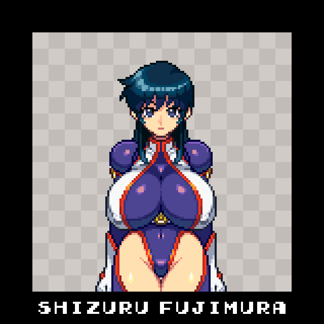 1girl, alternate_breast_size, ass, black_hair, blue_hair, blue_leotard, blue_thighhighs, bodysuit