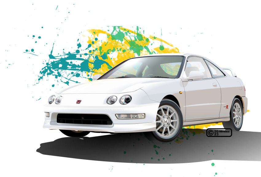 car, copyright_notice, highres, honda, honda_integra, motor_vehicle, nimbus_goldbrum, no_humans