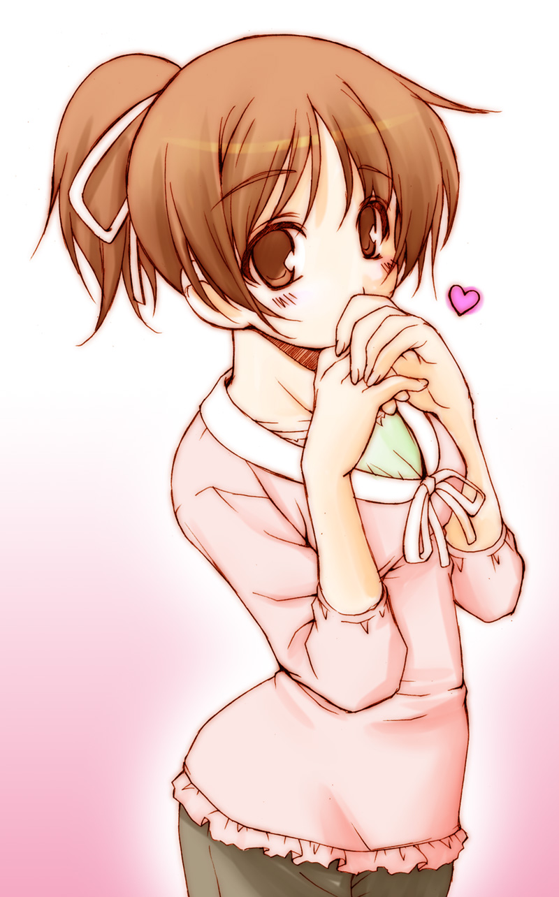 1girl, brown_eyes, brown_hair, casual, female_focus, highres, hirasawa_ui, k-on!