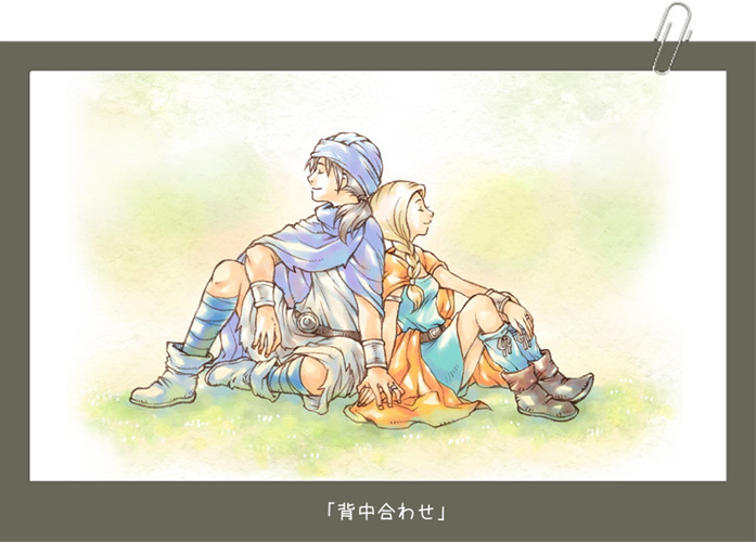 1boy, 1girl, bianca_(dq5), blonde_hair, blush, boots, bracelet, braid