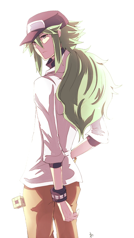 10s, baseball_cap, green_hair, hat, n_(pokemon), nintendo, pokemon, pokemon_black_and_white