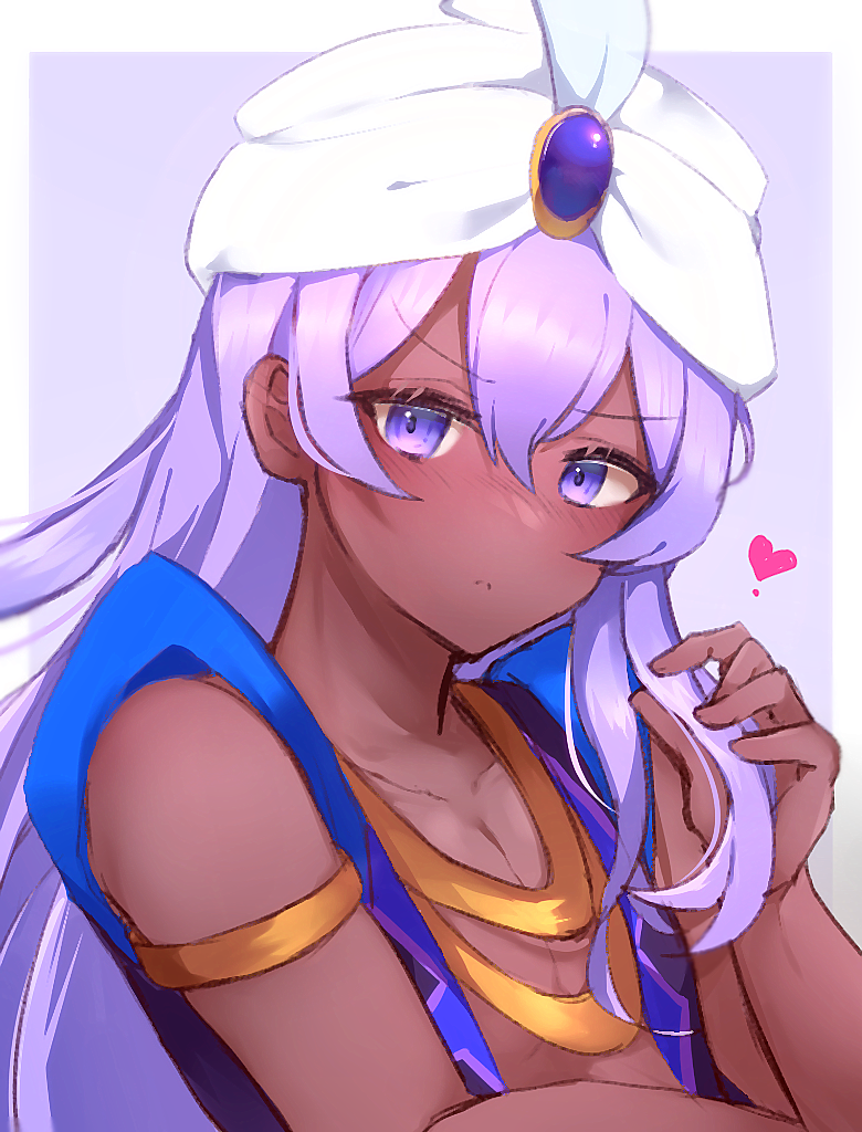 1boy, arabian_clothes, baggy_pants, bare_shoulders, barefoot, blue_background, blue_eyes, blue_sash